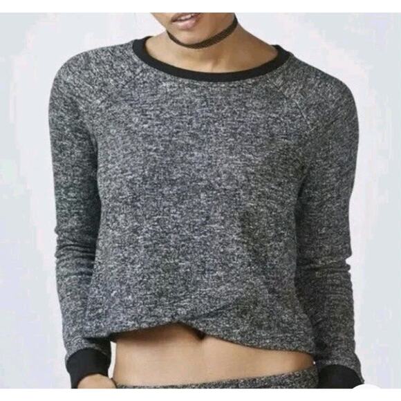 Fabletics Keeva Pullover Heather Gray Black Women's Size XL Sweatshirt Shirt Top - Picture 1 of 15